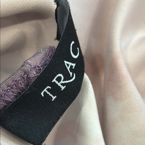 Trac Large Purple Floral Rose Halter Mini Dress - Picture 9 of 9